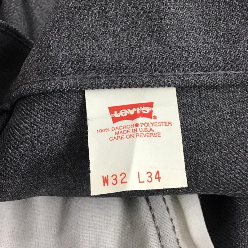 リーバイス Levi s パンツ スラックス スラックスパンツ ワイドパンツ センタータックパンツ 90s 517 スタプレ usa製 32インチ 無地 灰 / グレー /  メンズ USED 古着 中古 10142604
