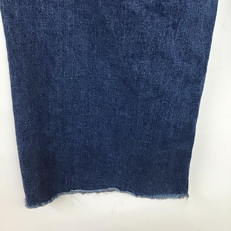 ザラ ZARA パンツ デニム、ジーンズ デニムパンツ ワイドパンツ カジュアルパンツ 36インチ 無地 インディゴ / インディゴ /  レディース USED 古着 中古 10142458