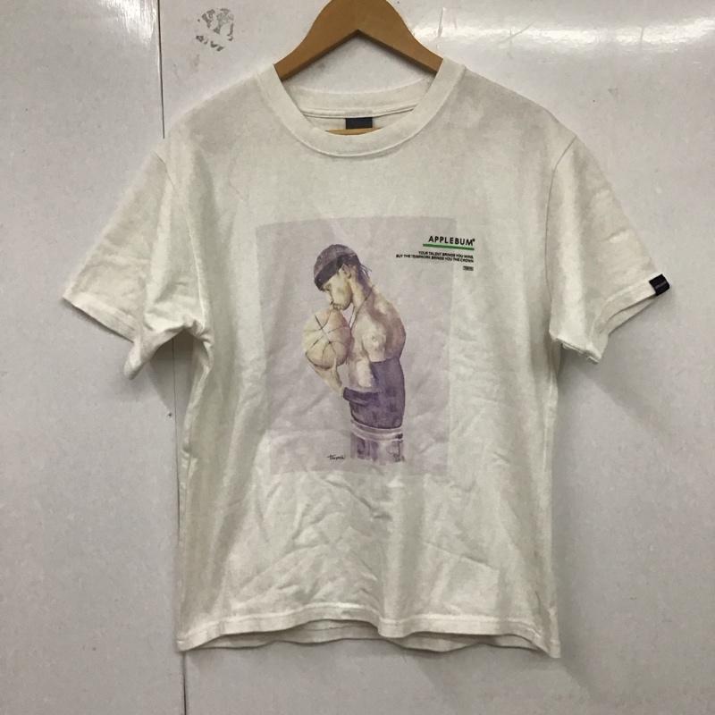 アップルバム APPLEBUM Tシャツ 半袖 半袖カットソー プリントTシャツ クルーネックカットソー M プリント 白 / ホワイト /  メンズ USED 古着 中古 10128762