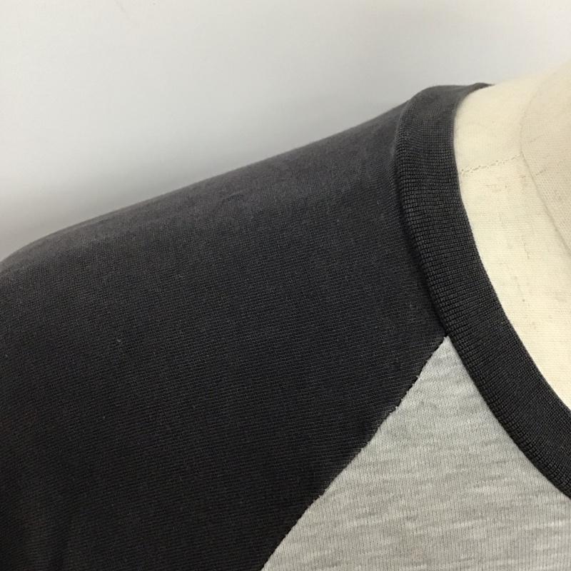 ナイキ NIKE カットソー 七分袖 長袖カットソー クルーネックカットソー ロングスリーブカットソー プリントTシャツ M プリント 灰 / グレー /  メンズ USED 古着 中古 10123936