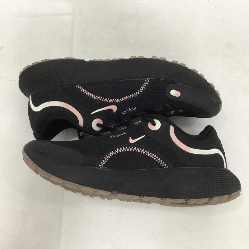 ナイキ NIKE スニーカー スニーカー DM6190-010 REACT ESCAPE RN 24.5cm 24.5cm ロゴ、文字 黒 / ブラック / X 桃 / ピンク /  レディース USED 古着 中古 10136925