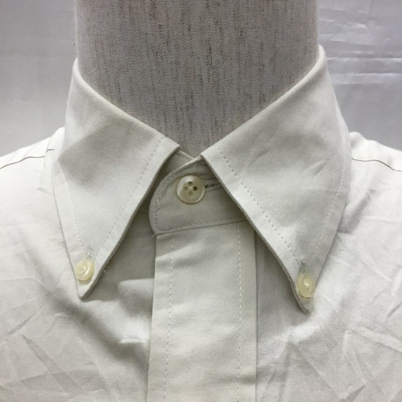 チャップス CHAPS シャツ、ブラウス 長袖 ボタンダウン M 無地 アイボリー / アイボリー /  メンズ USED 古着 中古 10116089
