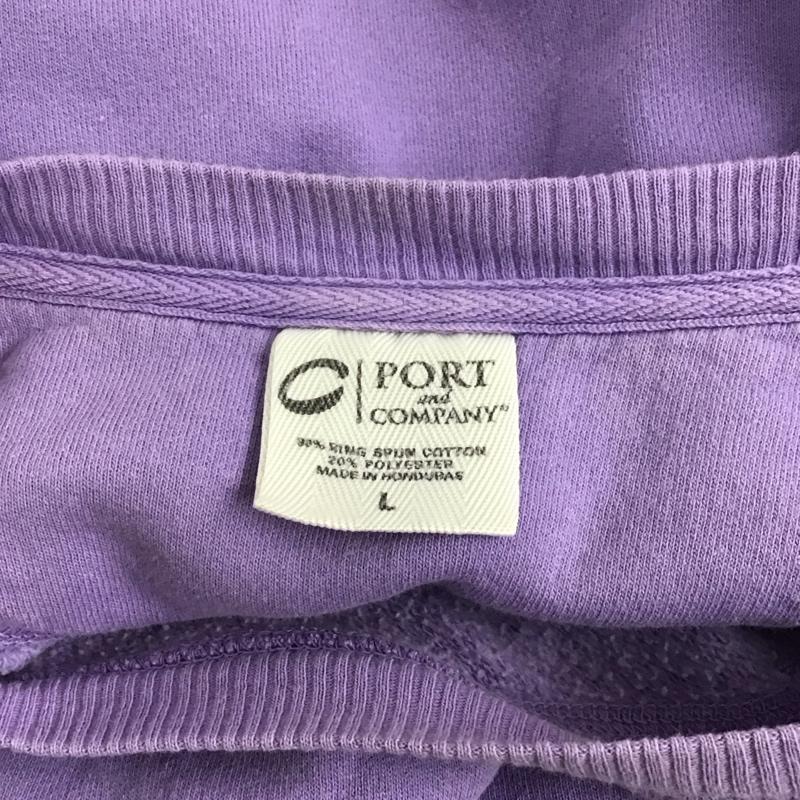 古着 USED トレーナー 長袖 長袖トレーナー スウェット クルーネック プルオーバー 古着 L ロゴ、文字 紫 / パープル /  メンズ USED 古着 中古 10125041