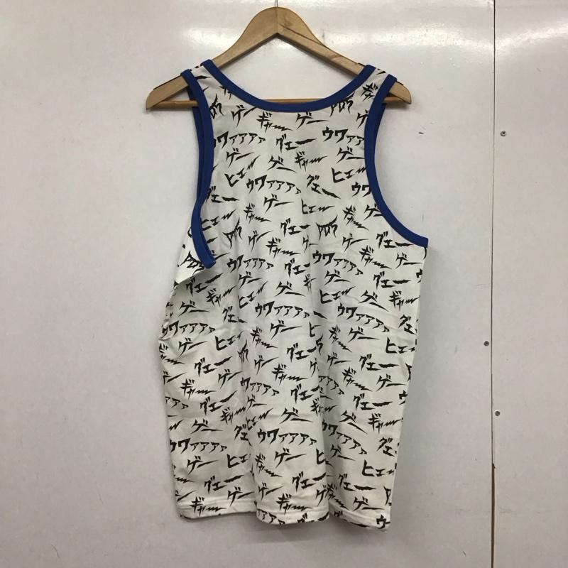 パンクドランカーズ PUNK DRUNKERS タンクトップ タンクトップ タンクトップ ノースリーブカットソー クルーネック プリント 白 / ホワイト /  メンズ USED 古着 中古 10140149