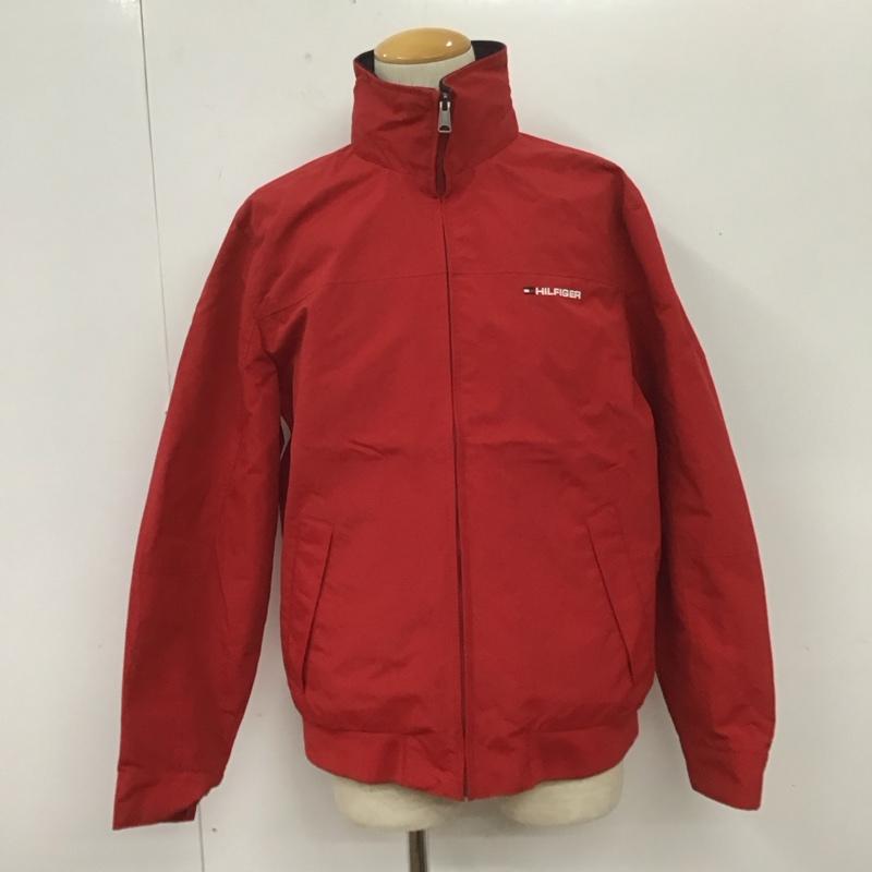 トミーヒルフィガー TOMMY HILFIGER ジャケット、上着 ジャンパー、ブルゾン L ロゴ、文字 赤 / レッド /  メンズ USED 古着 中古 10106752