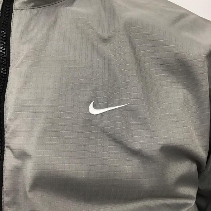 ナイキ NIKE ジャケット、上着 ダウンジャケット ダウンジャケット ジップアップジャケット アウター M ロゴ、文字 銀 / シルバー / X 白 / ホワイト /  メンズ USED 古着 中古 10122006