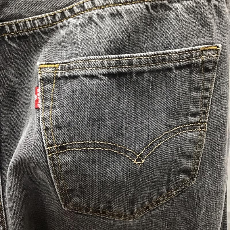 リーバイストラウスアンドコー Levi Strauss & co. パンツ デニム、ジーンズ デニムパンツ ストレートパンツ ワイドパンツ カジュアルパンツ 34インチ 無地 黒 / ブラック /  メンズ USED 古着 中古 10117439