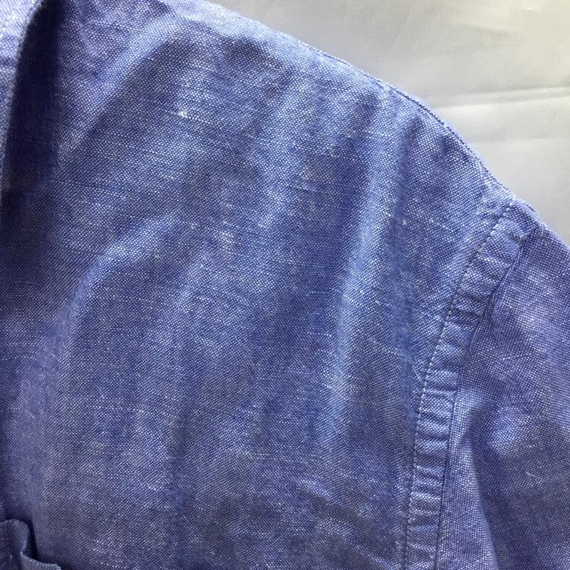 ギャップ GAP シャツ、ブラウス 半袖 XL 無地 青 / ブルー /  メンズ USED 古着 中古 10119304