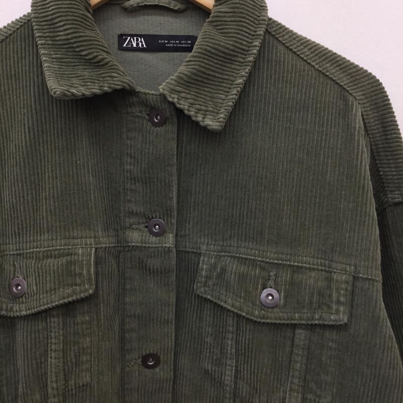 ザラ ZARA ジャケット、上着 ジャケット、ブレザー M 無地 緑 / グリーン /  レディース USED 古着 中古 10144415