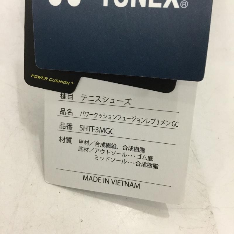 ヨネックス YONEX スニーカー スニーカー SHTF3MGC パワークッションフュージョンレブ3メンGC テニスシューズ 箱有 23.5cm 23.5cm ロゴ、文字 白 / ホワイト / X 黒 / ブラック / X 青 / ブルー /  レディース USED 古着 中古 10150021
