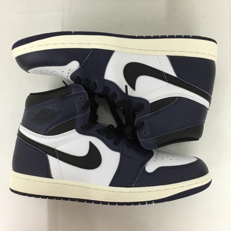 ナイキ NIKE スニーカー スニーカー DZ5485-401 AIR JORDAN 1 RETRO HIGH 28cm 箱有 28.0cm ロゴ、文字 白 / ホワイト / X 紺 / ネイビー / X 黒 / ブラック /  メンズ USED 古着 中古 10129907