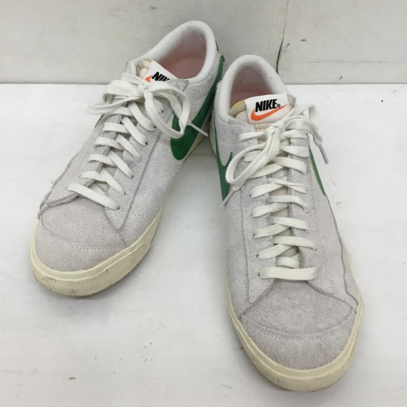ナイキ NIKE スニーカー スニーカー HF3158-101 Blazer Low  77 Premium 28.0cm ロゴ、文字 灰 / グレー / X 緑 / グリーン /  メンズ USED 古着 中古 10144469