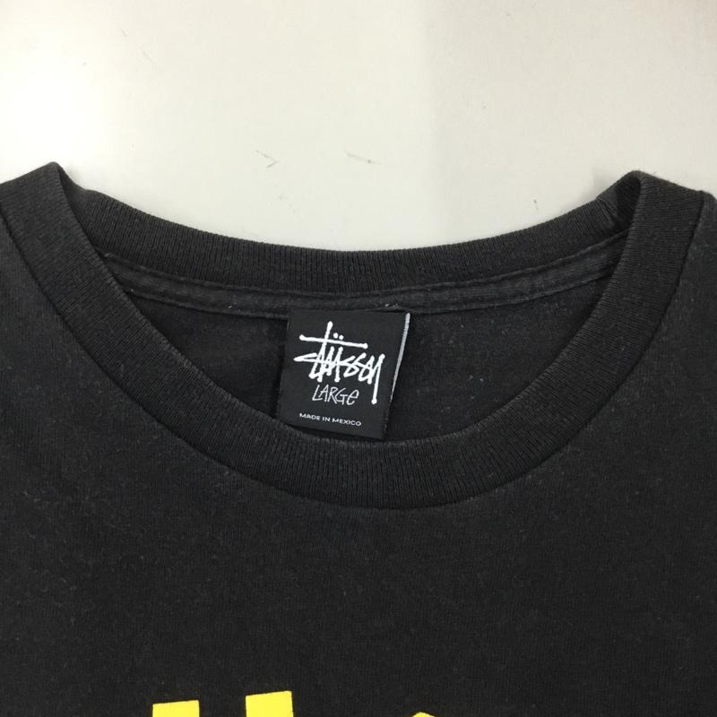 ステューシー STUSSY Tシャツ 半袖 L ロゴ、文字 X プリント 黒 / ブラック /  メンズ USED 古着 中古 10113424