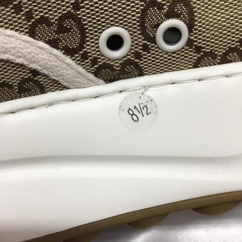 グッチ GUCCI スニーカー スニーカー GG ハイカット 箱有 総柄 ベージュ / ベージュ / X 白 / ホワイト /  メンズ USED 古着 中古 10109199
