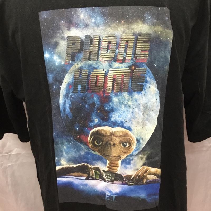 ミルクボーイ MILKBOY Tシャツ 半袖 E.T. RIDEMONSTER プリント 黒 / ブラック /  メンズ USED 古着 中古 10111910