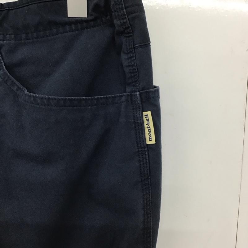 モンベル mont-bell パンツ ワークパンツ、ペインターパンツ チノパン スリムパンツ カジュアルパンツ ストレッチパンツ M ロゴ、文字 紺 / ネイビー /  メンズ USED 古着 中古 10148371