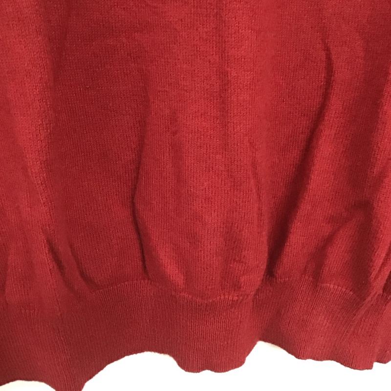 ブルックスブラザーズ BROOKS BROTHERS ニット、セーター 長袖 長袖ニットカットソー クルーネック セーター S 無地 赤 / レッド /  メンズ USED 古着 中古 10140969