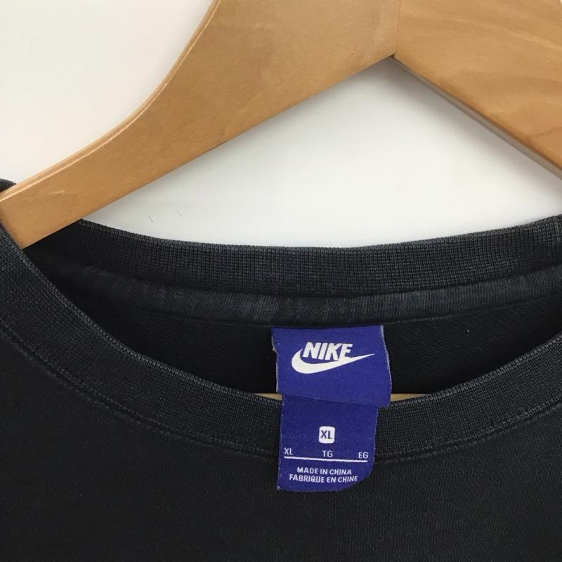 ナイキ NIKE トレーナー 長袖 804343-010 長袖スウェット トレーナー XL ロゴ、文字 ダークグレー / ダークグレー /  メンズ USED 古着 中古 10148337