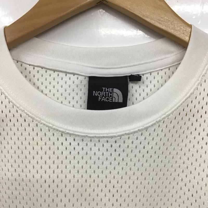 ザノースフェイス THE NORTH FACE Tシャツ 半袖 NT31801M メッシュＴシャツ カモロゴT L ロゴ、文字 白 / ホワイト /  メンズ USED 古着 中古 10131334
