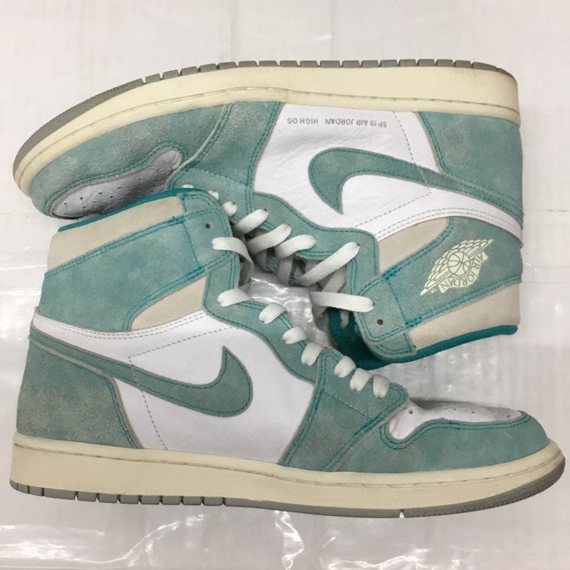 ナイキ NIKE スニーカー スニーカー 555088-311 AIR JORDAN 1 RETRO HIGH OG 28.5cm 箱有 28.5cm ロゴ、文字 白 / ホワイト / X 水色 / ライトブルー /  メンズ USED 古着 中古 10109201