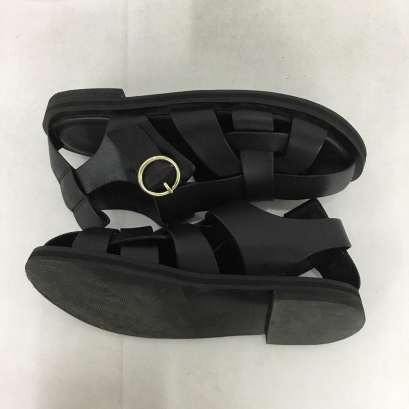 ザラ ZARA サンダル サンダル 無地 黒 / ブラック /  レディース USED 古着 中古 10151313