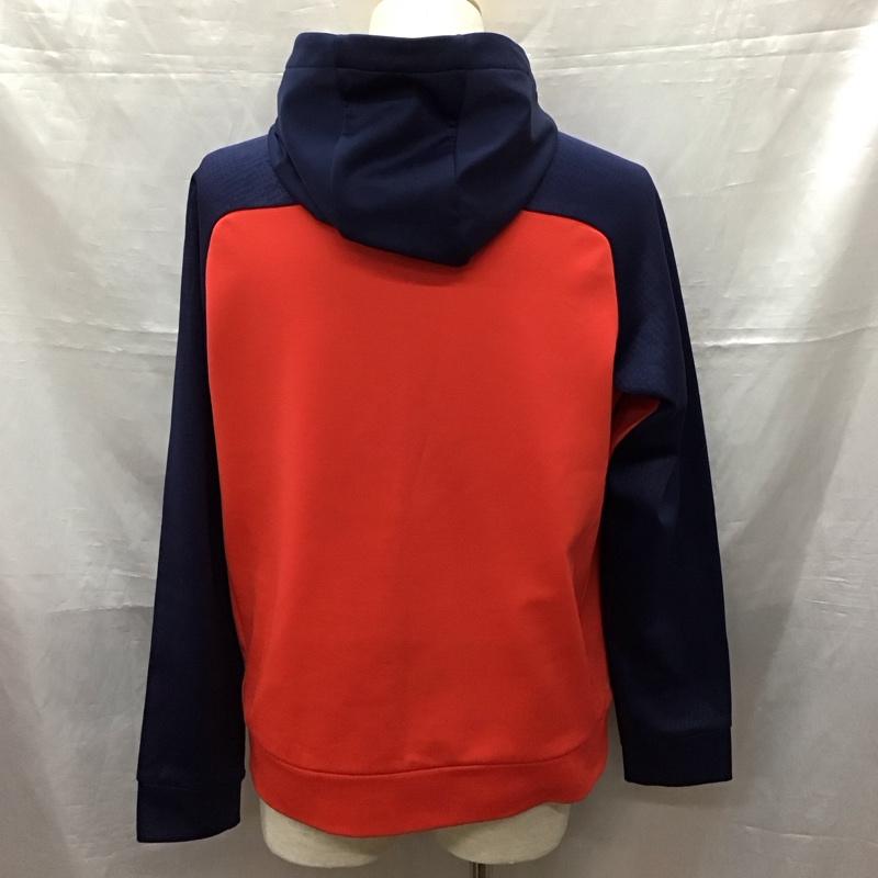 ナイキ NIKE パーカー 長袖 694098-696 M 無地 赤 / レッド / X 紺 / ネイビー /  メンズ USED 古着 中古 10122043
