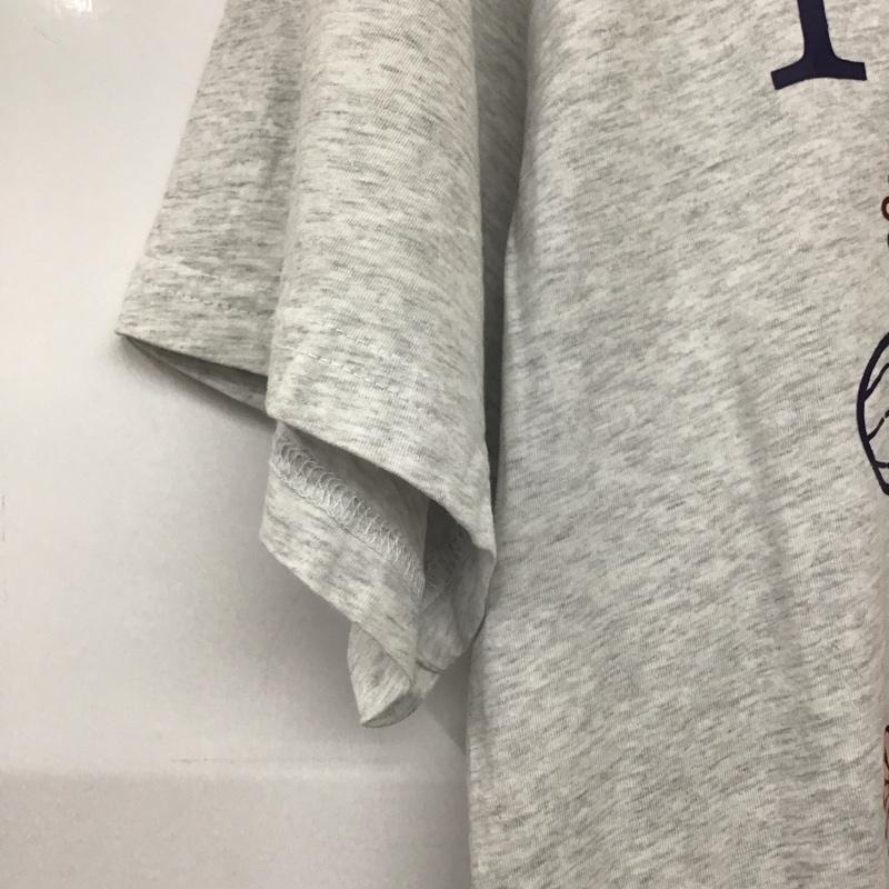 マルディメクルディ MARDI MERCREDI Tシャツ 半袖 クルーネック プリント ロゴ、文字 灰 / グレー /  レディース USED 古着 中古 10138949
