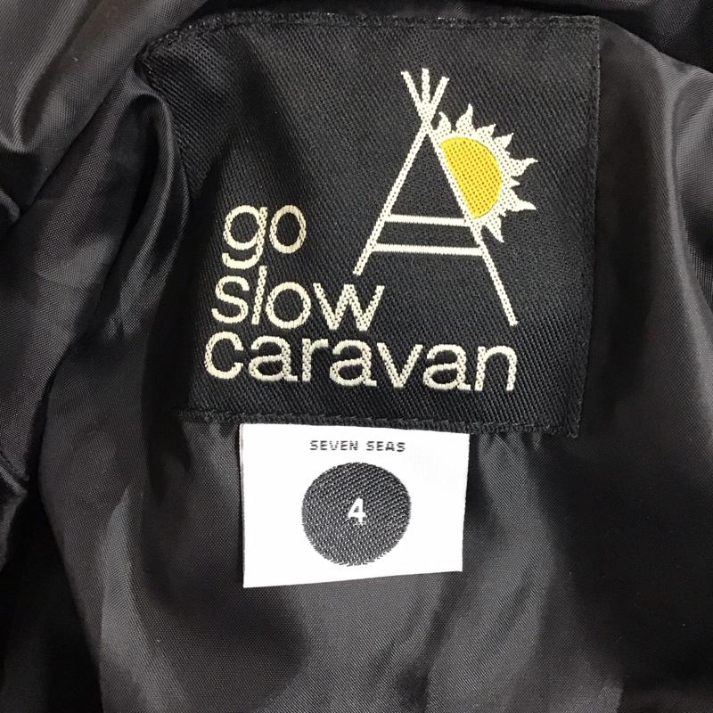 ゴースローキャラバン go slow caravan ジャケット、上着 ジャンパー、ブルゾン 340229 中綿ジャケット ジップアップジャケット アウター 4 ロゴ、文字 インディゴ / インディゴ /  メンズ USED 古着 中古 10120614
