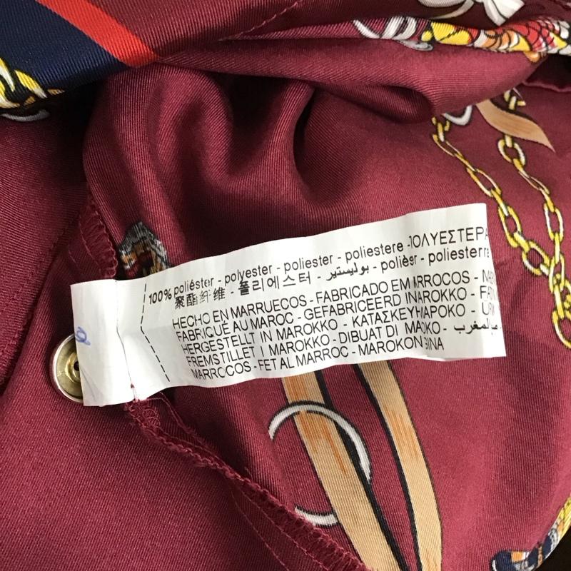 ザラベーシック ZARA BASIC ワンピース ロングスカート 長袖シャツワンピース カラーシャツワンピース ロングワンピース M プリント マルチカラー / マルチカラー /  レディース USED 古着 中古 10112203