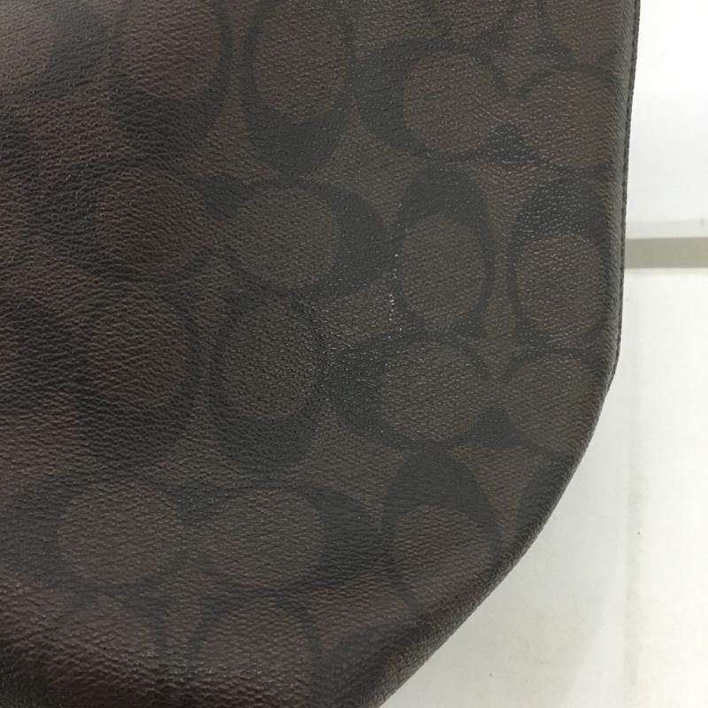 コーチ COACH トートバッグ トートバッグ F58292 ロゴ、文字 茶 / ブラウン / X 赤 / レッド /  レディース USED 古着 中古 10131946