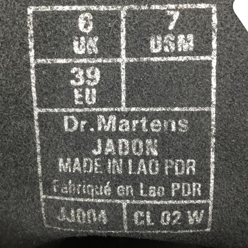 ドクターマーチン Dr.Martens ブーツ ショートブーツ JADON 8ホール 24.5cm 無地 黒 / ブラック /  レディース USED 古着 中古 10140567