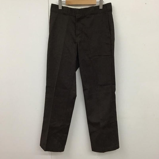 ディッキーズ Dickies パンツ ワークパンツ、ペインターパンツ ワークパンツ ワイドパンツ カジュアルパンツ 32インチ ロゴ、文字 茶 / ブラウン /  メンズ USED 古着 中古 10120500