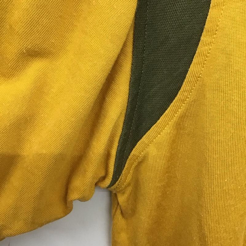 トミー ジーンズ TOMMY JEANS Tシャツ 半袖 半袖カットソー プリントTシャツ Vネックカットソー XL ロゴ、文字 黄 / イエロー /  メンズ USED 古着 中古 10132603