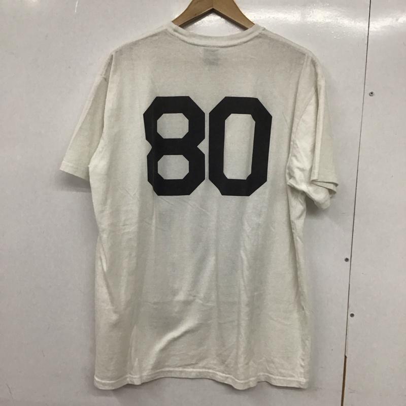 ステューシー STUSSY Tシャツ 半袖 半袖カットソー プリントTシャツ クルーネックカットソー XL プリント 白 / ホワイト /  メンズ USED 古着 中古 10132555