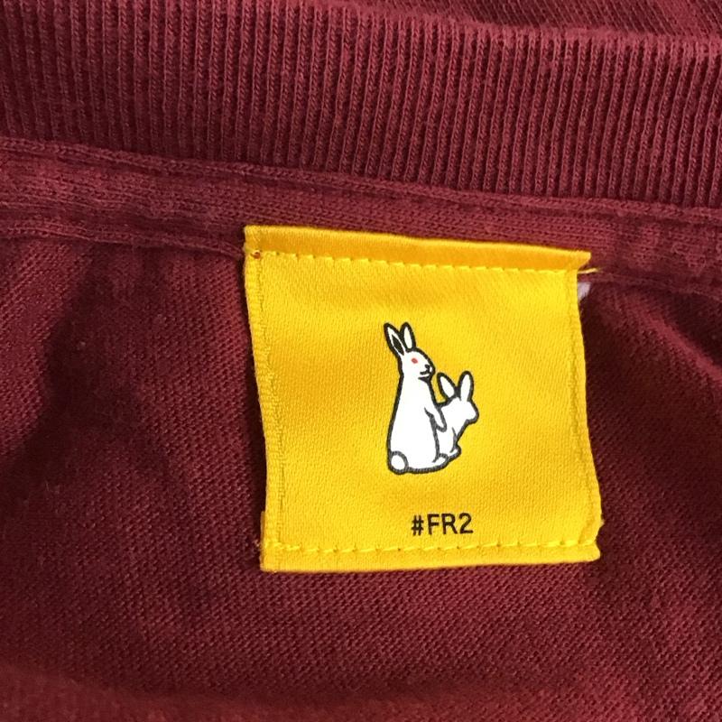 エフアールツー FR2 Tシャツ 半袖 半袖カットソー プリントTシャツ クルーネックカットソー M プリント えんじ / ワインレッド /  メンズ USED 古着 中古 10117276