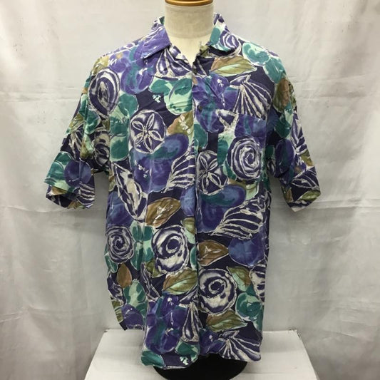 古着 USED シャツ、ブラウス 半袖 半袖シャツ カラーシャツ 半袖カットソー アロハシャツ 古着 L 総柄 マルチカラー / マルチカラー /  メンズ USED 古着 中古 10106405