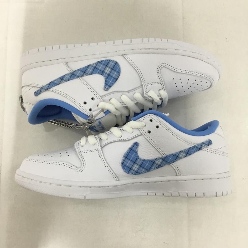 ナイキ NIKE スニーカー スニーカー FZ8802 100 SB DUNK LOW PRO NICOLE HAUSE 26.5cm 箱有 26.5cm ロゴ、文字 白 / ホワイト / X 水色 / ライトブルー /  メンズ USED 古着 中古 10145591