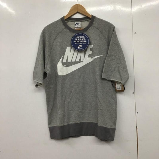 ナイキ NIKE カットソー 半袖 半袖カットソー スウェット XL ロゴ、文字 灰 / グレー /  メンズ USED 古着 中古 10150747