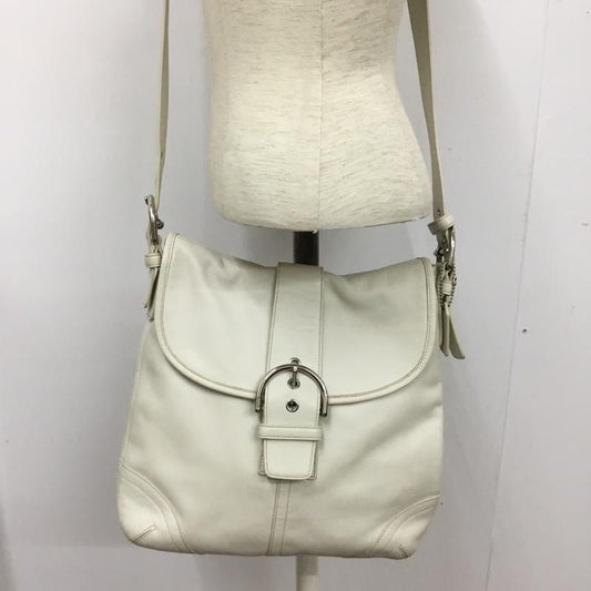コーチ COACH ショルダーバッグ ショルダーバッグ 9481 レザー 無地 白 / ホワイト /  レディース USED 古着 中古 10129108