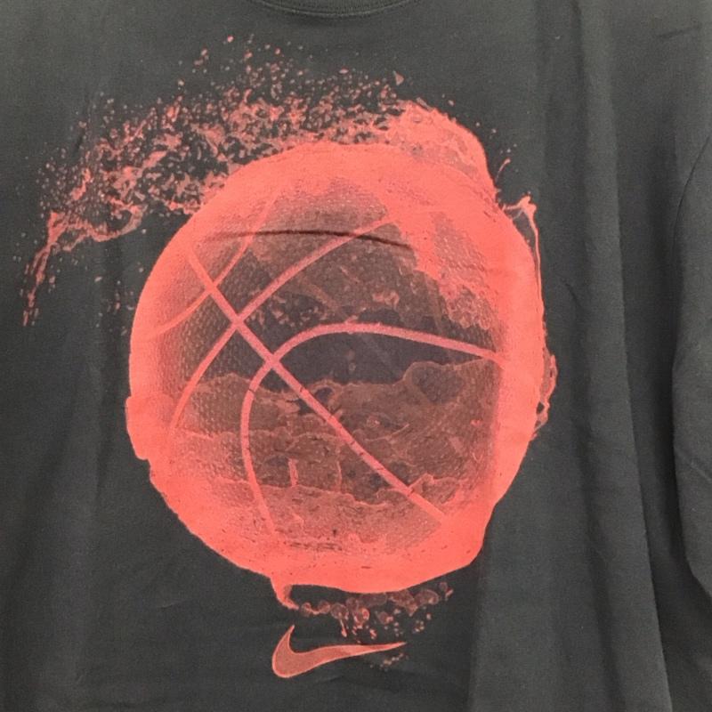ナイキ NIKE Tシャツ 半袖 半袖カットソー プリントTシャツ クルーネックカットソー XL プリント 黒 / ブラック /  メンズ USED 古着 中古 10145527
