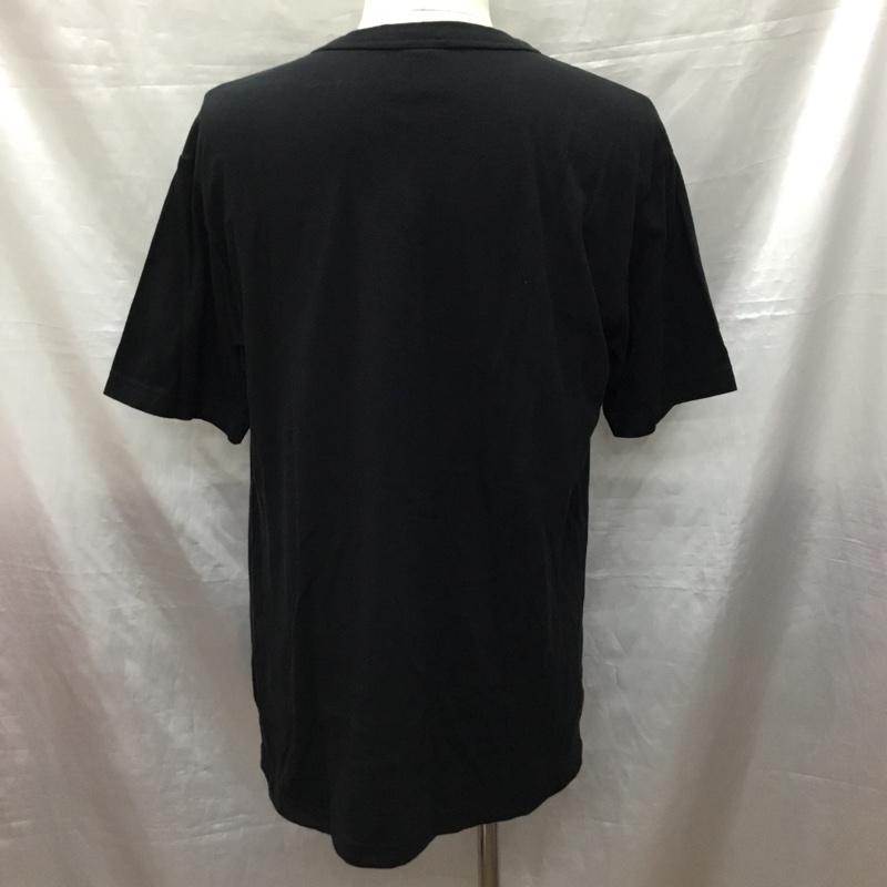 チャンピオン Champion Tシャツ 半袖 C3-P300 ショートスリーブTシャツ クルーネックカットソー XL ロゴ、文字 黒 / ブラック /  メンズ USED 古着 中古 10121069