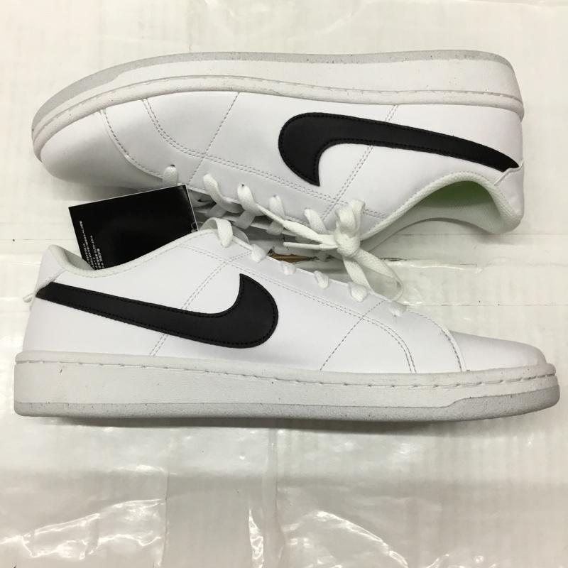 ナイキ NIKE スニーカー スニーカー DH3160-101 COURT ROYALE 2 28cm 箱有 28.0cm ロゴ、文字 白 / ホワイト / X 黒 / ブラック /  メンズ USED 古着 中古 10121851