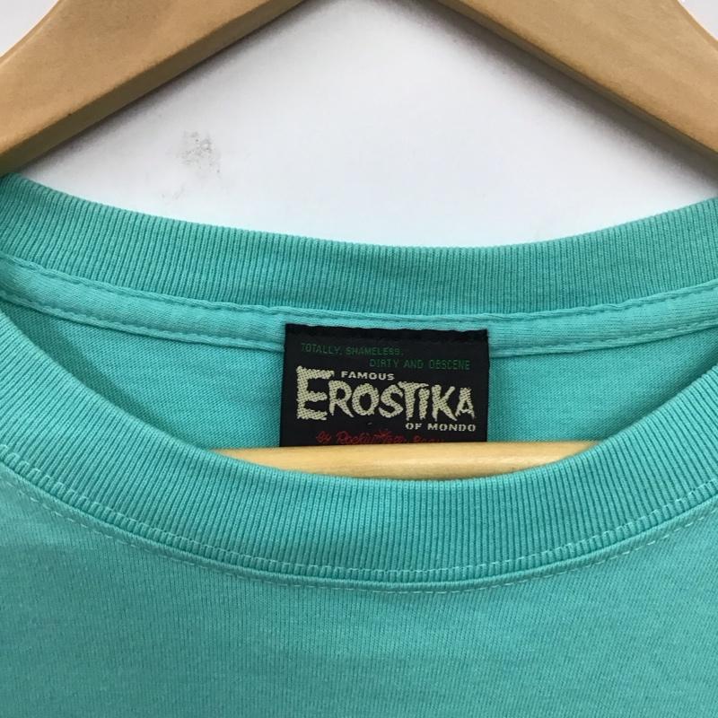 エロスティカ EROSTiKA Tシャツ 半袖 Muscat マスカット KANA MOMONOGI XL プリント 水色 / ライトブルー /  メンズ USED 古着 中古 10123383
