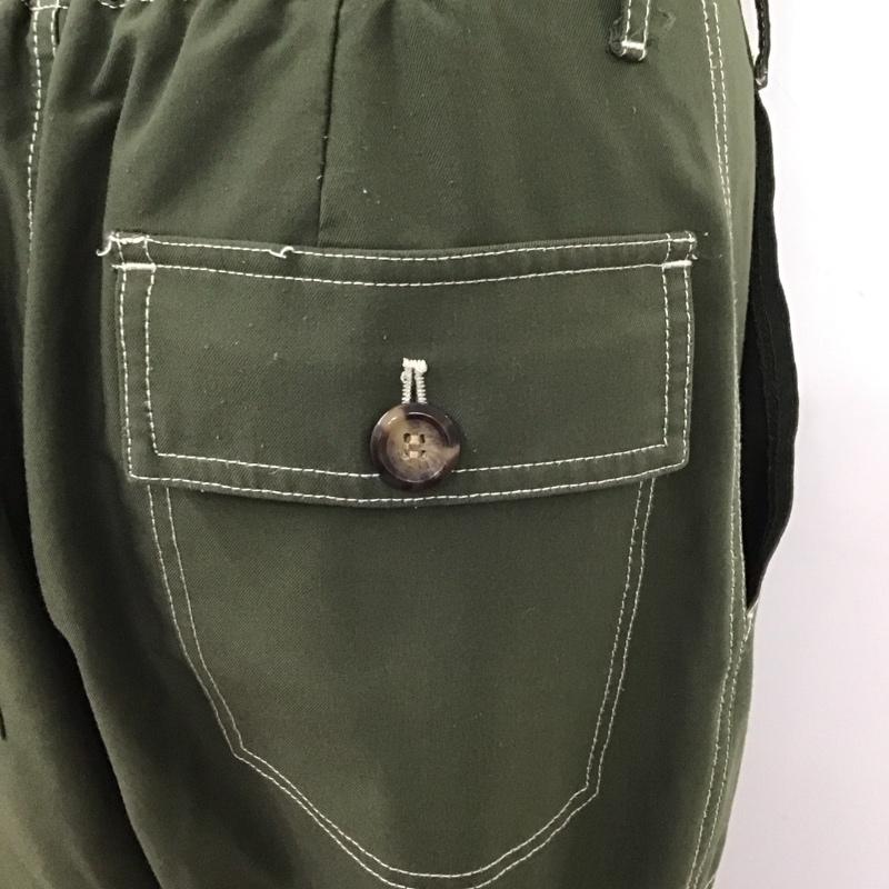 ジーナシス JEANASIS ボトムス ボトムス JS050347AK フロントボタンハイウエストパンツ FREE 無地 カーキ / カーキ /  レディース USED 古着 中古 10116326
