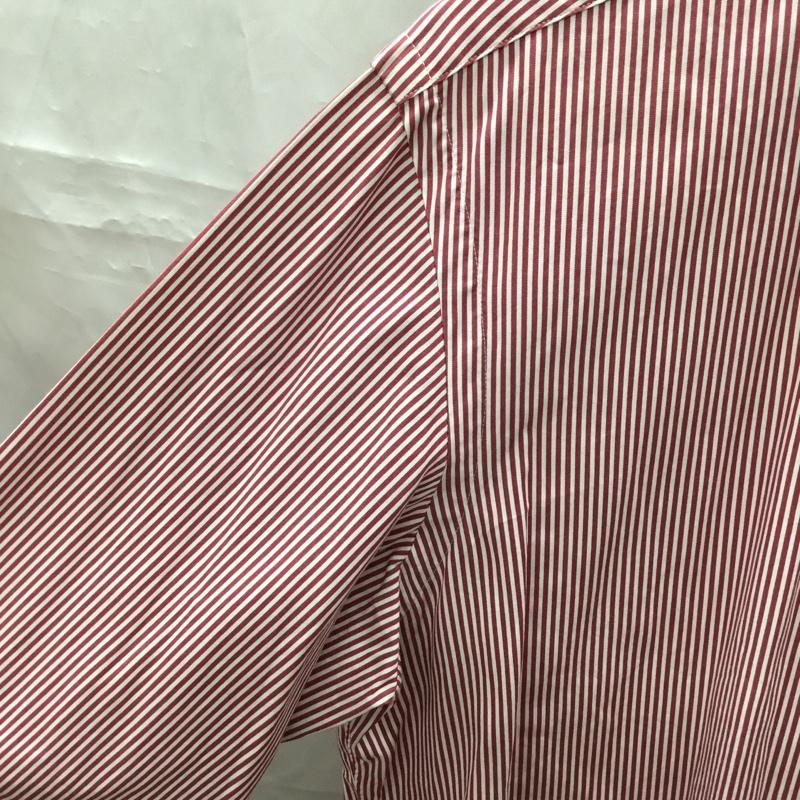 ポロバイラルフローレン Polo by RALPH LAUREN シャツ、ブラウス 長袖 HS-RL-HW3632 丸襟 L ストライプ 白 / ホワイト / X 赤 / レッド /  メンズ USED 古着 中古 10112886