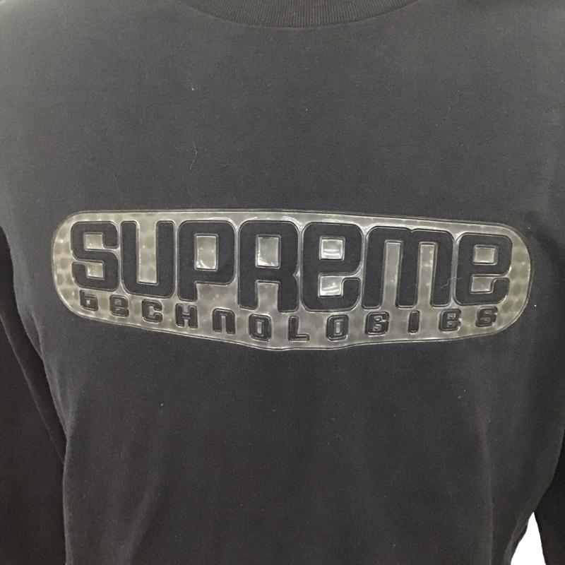 シュプリーム Supreme カットソー 長袖 19ss TechLSTee プリントT M ロゴ、文字 黒 / ブラック /  メンズ USED 古着 中古 10126721