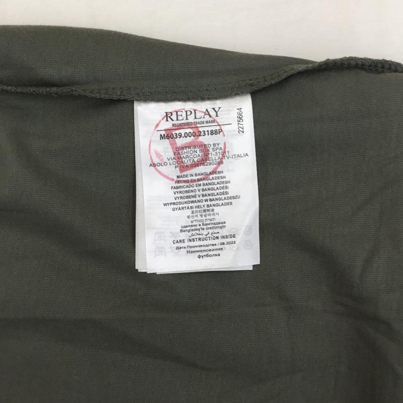 リプレイ REPLAY Tシャツ 半袖 REPLAY Tシャツ　M6039.000 M ロゴ、文字 カーキ / カーキ /  メンズ USED 古着 中古 10128703