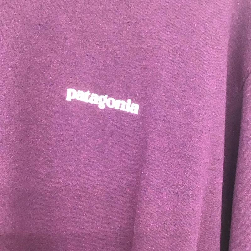 パタゴニア patagonia Tシャツ 長袖 L ロゴ、文字 X プリント 紫 / パープル /  メンズ USED 古着 中古 10143311