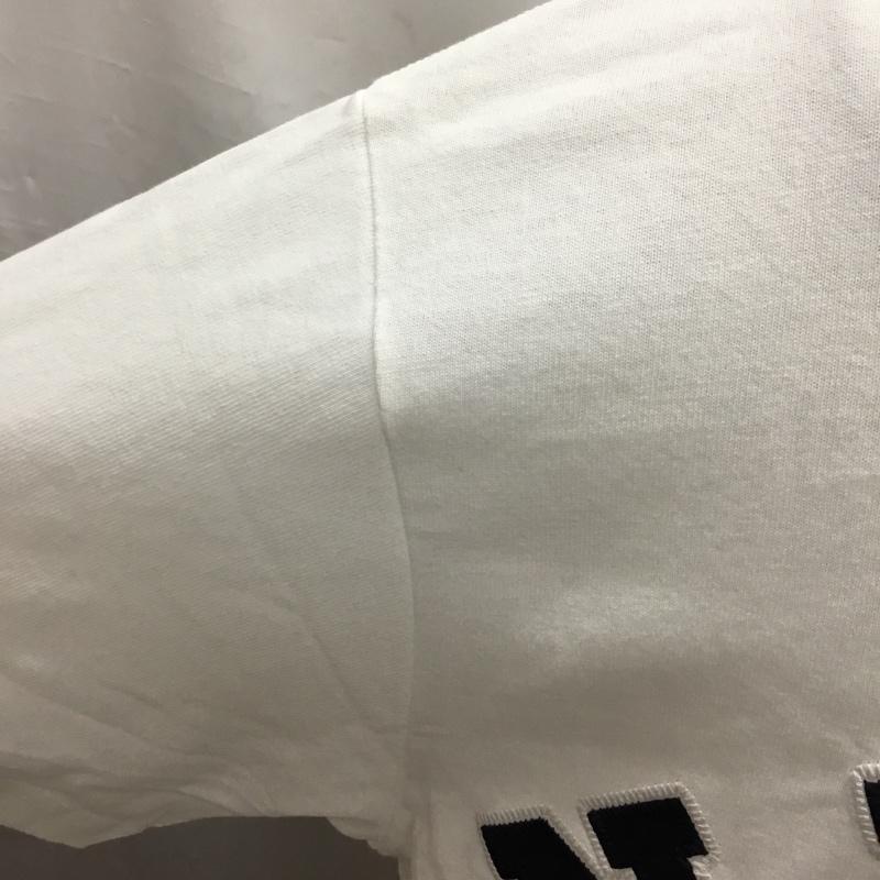 ノーティカ NAUTICA カットソー 半袖 半袖カットソー プリントTシャツ クルーネックカットソー L ロゴ、文字 白 / ホワイト /  メンズ USED 古着 中古 10120480