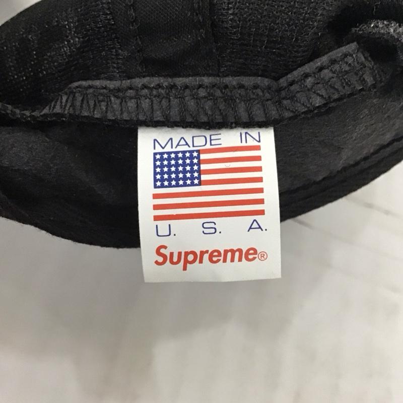 シュプリーム Supreme 帽子 キャップ Velour Diagonal Logo 6Panel 総柄 黒 / ブラック /  メンズ USED 古着 中古 10111528